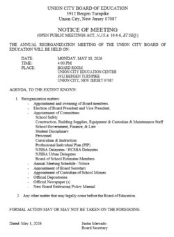 Reorganization Meeting Flyer